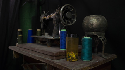 Vieja maquina de coser 