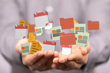 Cloud storage and Computing concept.