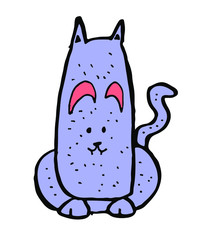  cute cat lying on the floor. this is a vector