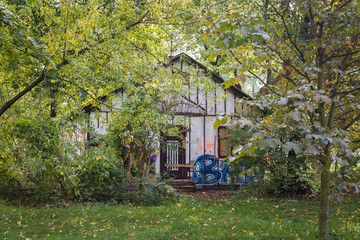 Educational path of Ryszard Kapuściński Pole Mokotowskie Park, Warsaw, Poland