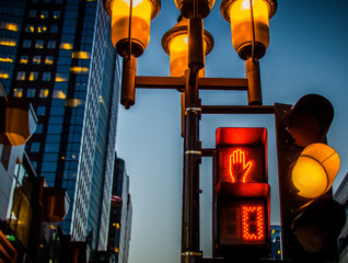 red lantern in the city