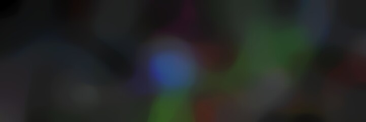 blurred bokeh iridescent landscape format background graphic with very dark blue, dark slate gray and dark slate blue colors space for text or image