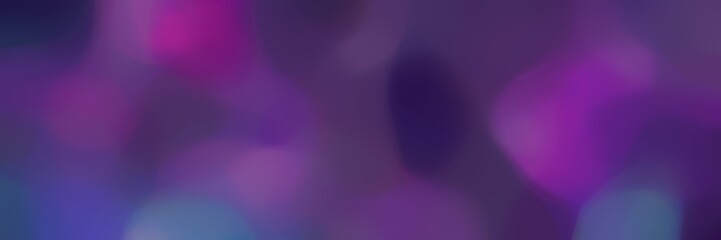 blurred landscape format background bokeh graphic with dark slate blue, dark magenta and very dark violet colors and space for text