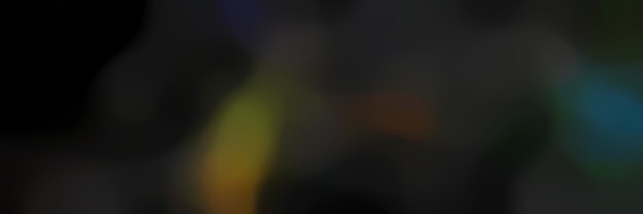 blurred bokeh iridescent landscape format background graphic with very dark green, dark olive green and dark slate gray colors space for text or image