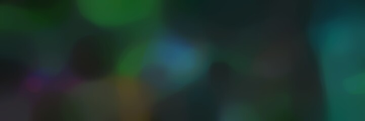 blurred bokeh landscape format background bokeh graphic with very dark blue and dark slate gray colors and free text space