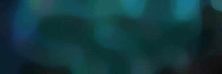 blurred landscape format background graphic with very dark blue, dark slate gray and teal colors and free text space