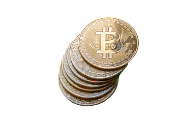 Stack of bitcoins