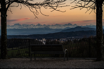 Sitzbank mit Aussicht