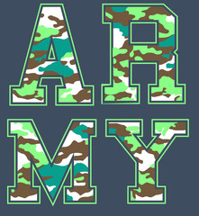  Camouflage in letters