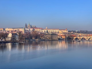 Fototapeta na wymiar Prague Castle in Winter