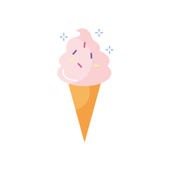 Isolated ice cream flat style icon vector design