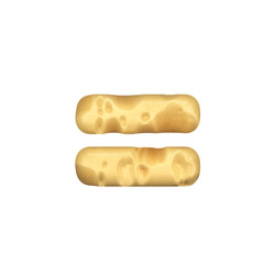 Swiss Cheese Letter - 3D render