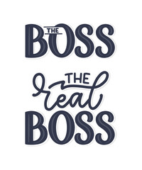 Funny hand drawn lettering quotes for Family Look design. Cool phrase for t shirt print. Inspirational feminism slogan. Funny typography fashion template. Vector