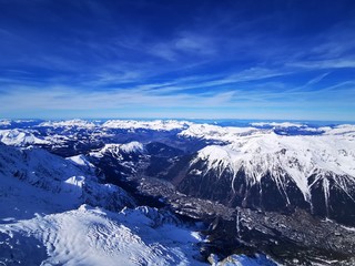 Fototapeta na wymiar Chamonix mont blanc mountain mountains france europe fun play happy travel vacation ski snow snowboard