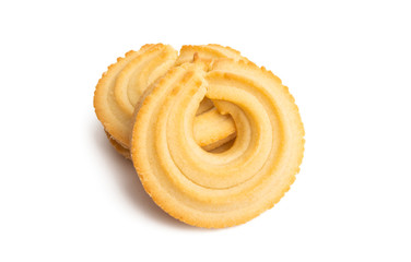 butter cookies isolated