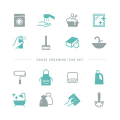 HOUSE CLEANING ICON SET