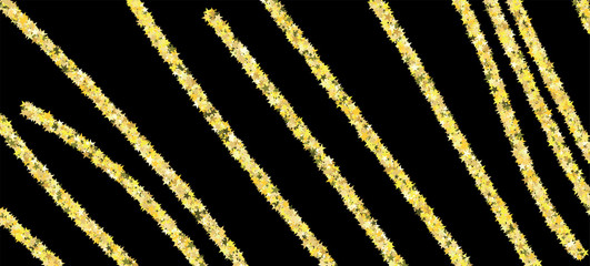 Gold Stars Vector Confetti Isolated. Festive Garland. Bright Celebration Particles. Winter 