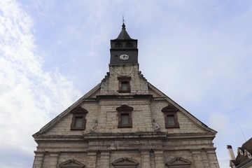 Temple protestant de Montbéliard ouvert en 1607- ville de Montbéliard - département du Doubs -...