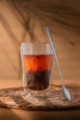 tea in a thermo glass