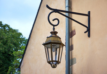 Messinglaterne Straßenlampe historisch - Brass Lantern Vintage Style