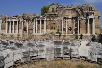 Türkei Side Nymphaeum Pamphylien