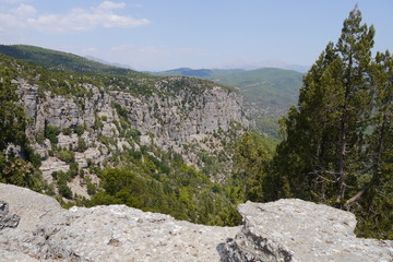 Fototapeta na wymiar Türkei Taurusgebirge Felswand