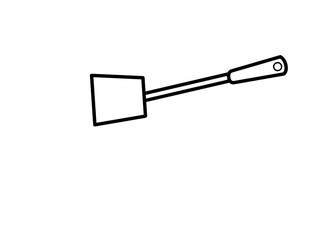 フライ返し穴(線画)