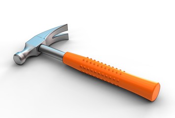 3d illustration of hammer isolated