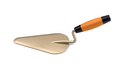 3d illustration of trowel isolated