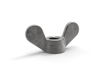 3d illustration of wing nut isolated
