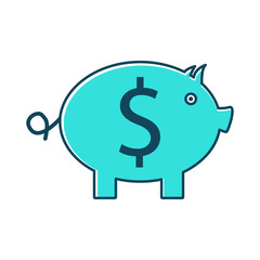 Piggy bank icon