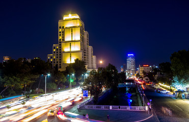 Four Seasons Hotel in Damascus Syria at evening time 