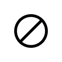 Prohibited Icon. Ban icon. Not allowed symbol. Block, Forbidden, Stop sign illustration for perfect mobile and web designs