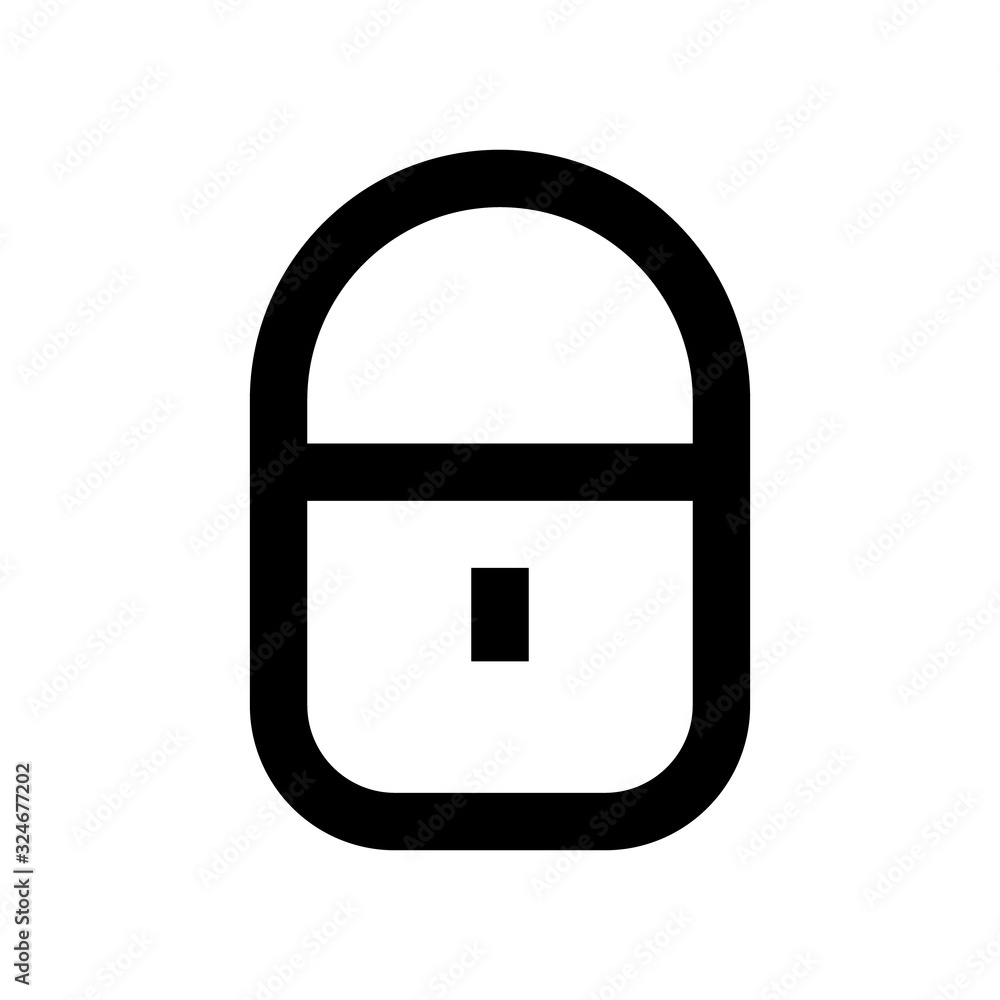 Aufkleber padlock icon. lock icon. locked symbol. security concept for web and mobile applications. password s