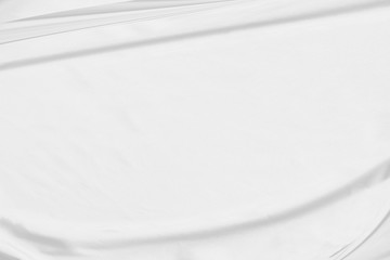 White cloth background abstract with soft waves.