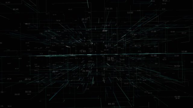 Abstract background with animation of Field Random Numbers