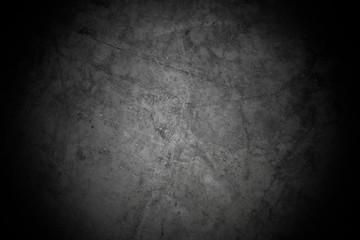 Old wall texture cement dark black gray  background abstract grey color design are light with white gradient background.