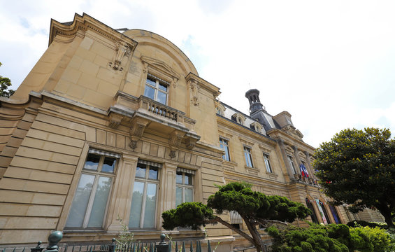 The Town Hall of Clichy,commune bordering on Paris.