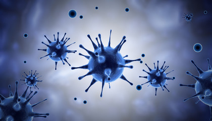 New coronavirus 2019-ncov. 3D illustration