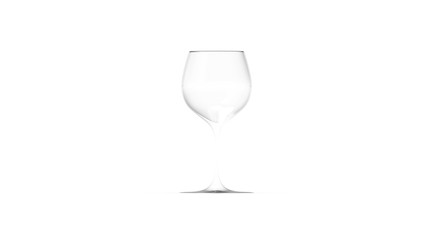 3d rendering of wineglass different color wine for gourmets