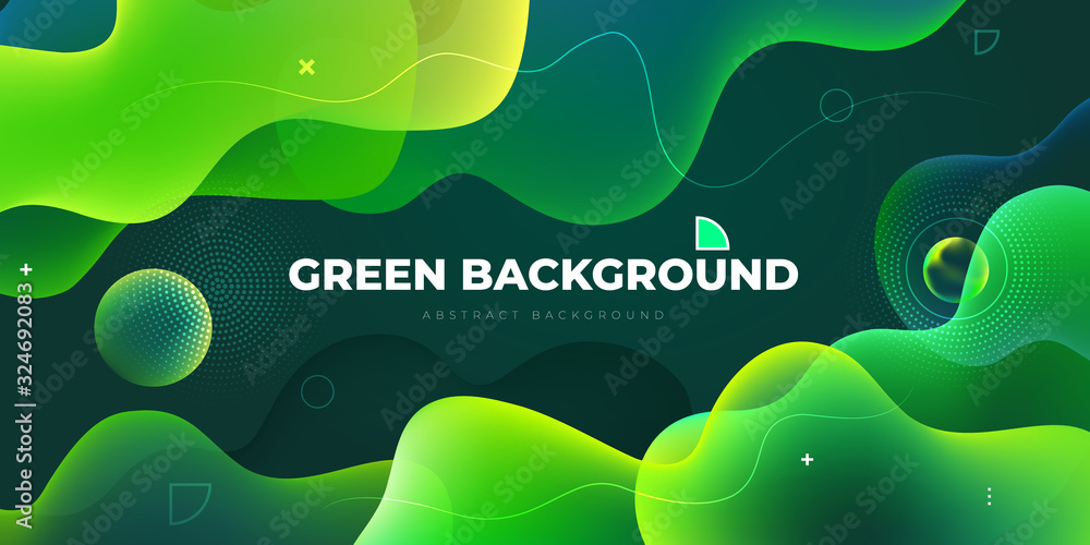 Wall mural liquid color background design. fluid gradient shapes composition. futuristic design posters. eps10 