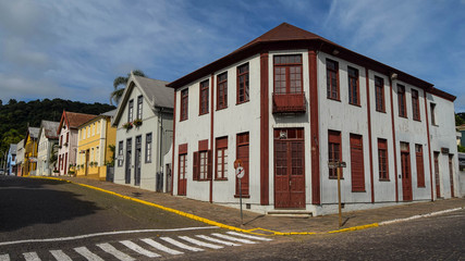 Historic center of the city of Antônio Prado, state of Rio Grande do Sul, Brazil