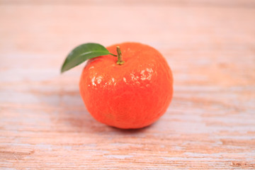 The fresh oranges