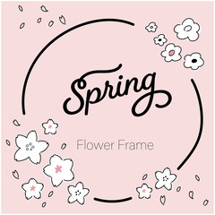 春　フレーム　イラスト