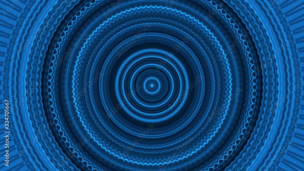 Poster hypnotic abstract animated colorful tunnel with shiny light circles. animation. animation of flight 
