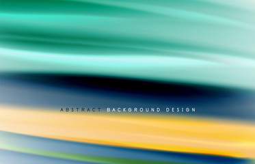 Abstract background - fluid color gradient waves, with dynamic motion line effect. Vector Illustration For Wallpaper, Banner, Background, Card, Book Illustration, landing page