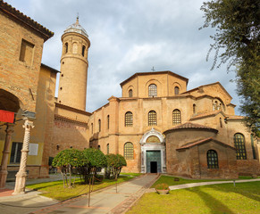 Fototapeta na wymiar Ravenna - The church Basilica di San Vitale.
