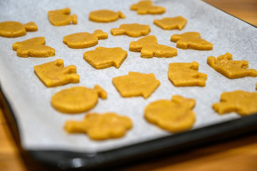 焼成前のクッキー