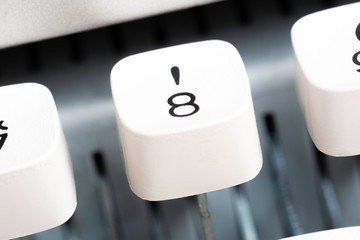 A Manual Typewriter Key