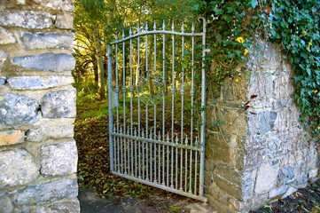 old gate in garden